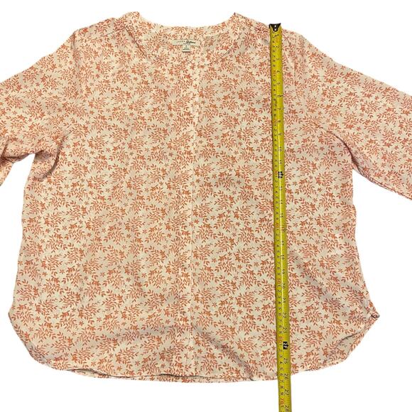 Jachs Girlfriend White Pink Floral Tunic Size Large NWOT - Picture 3 of 5